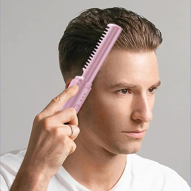 Meneflix Portable Mini Hair Straightener Comb