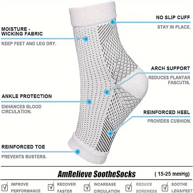 Neuropathy Socks for Women and Men for Relief Swollen Feet and Ankles