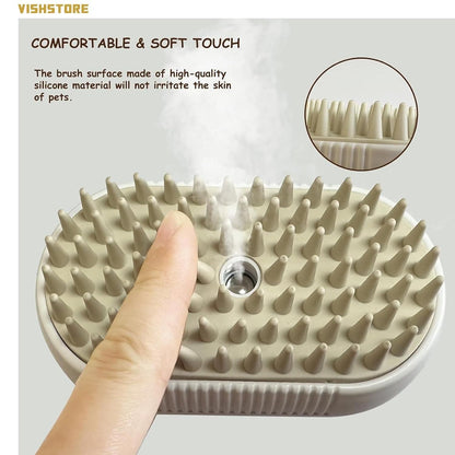 Pet Steam Grooming Brush