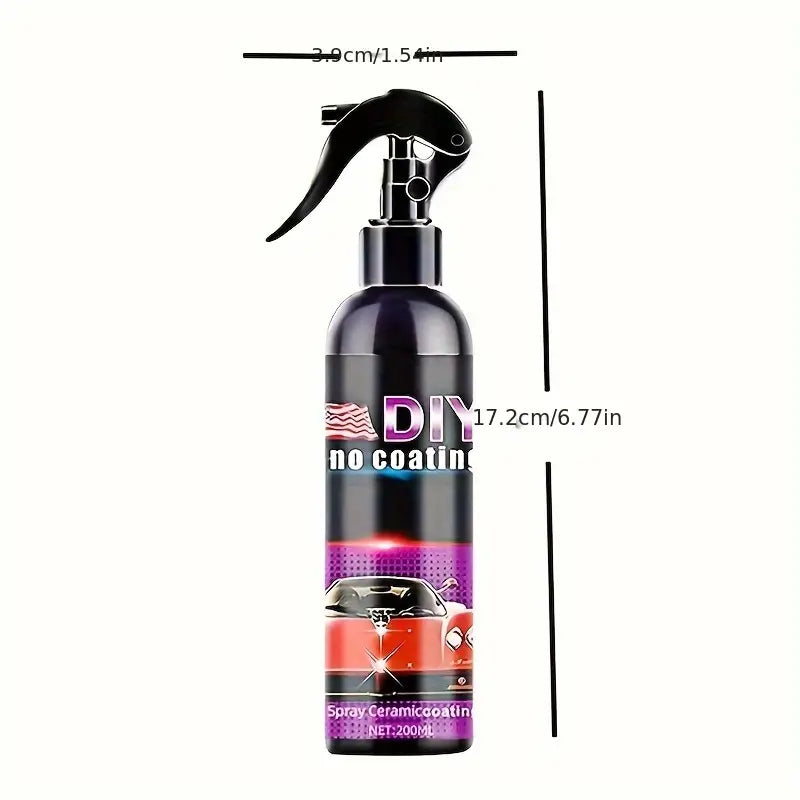 3 in 1 High Protection Quick Car Ceramic Coating Spray - Car Wax Polish Spray (Pack of 2)