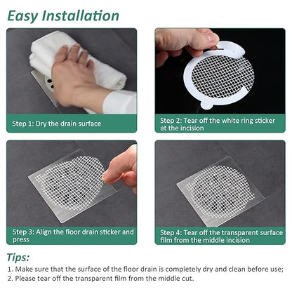 Floor Drain Filter Stickers (10 Pieces)