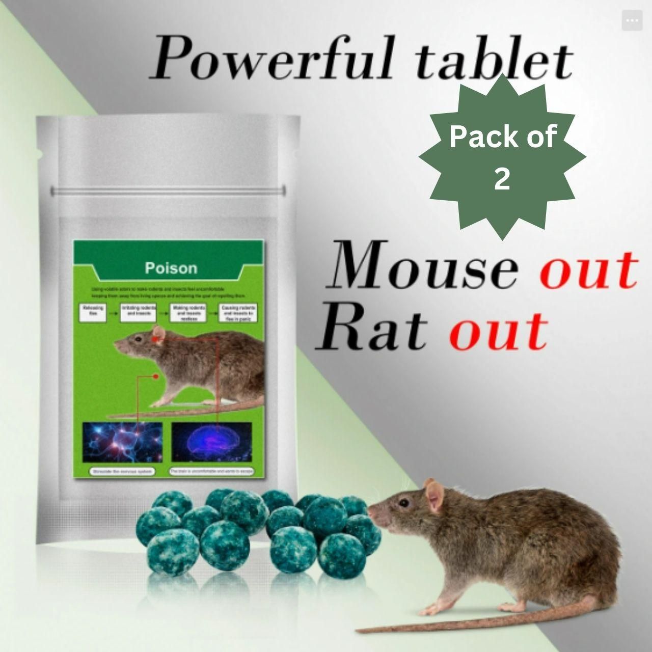 Poison RAT AND INSECT PEST Pellets Pack of 1 ( 30 Goli) – Sarakart