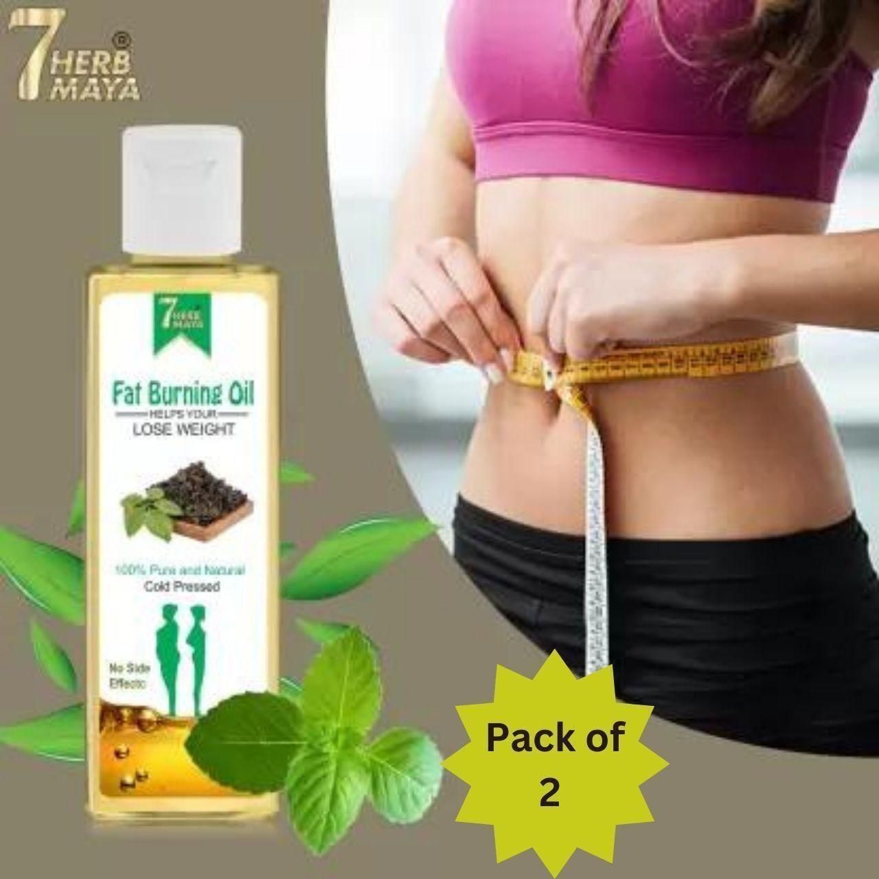 7Herbmaya Fat Burning Oil (Pack of 2)