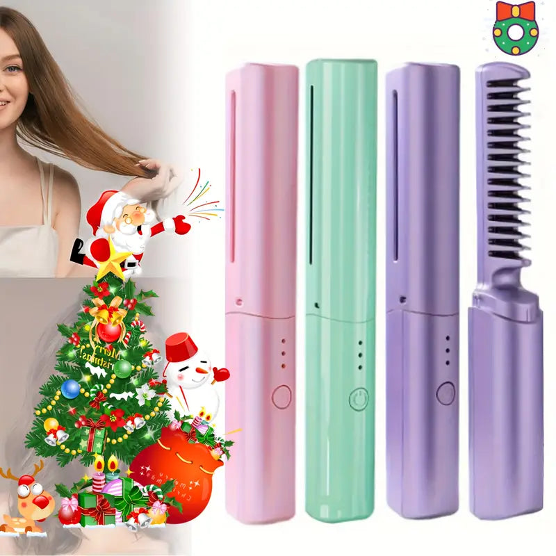 Meneflix Portable Mini Hair Straightener Comb