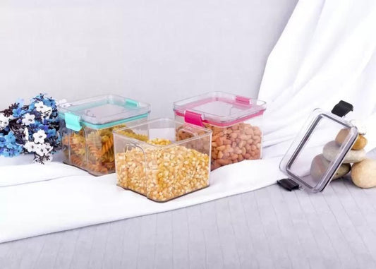 Unbreakable Square Shape Storage Container(Pack of 6)
