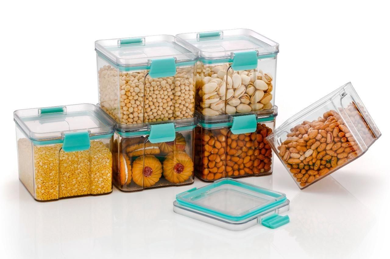 Unbreakable Square Shape Storage Container(Pack of 6)